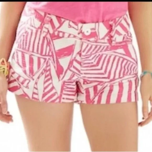 Lilly Pulitzer The Callahan Capri Pink Yacht Sea Shorts Size 2 - Picture 4 of 4